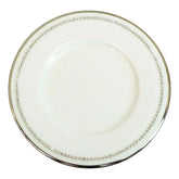 Knightsbridge Crystal Bread & Butter Plate, Platinum